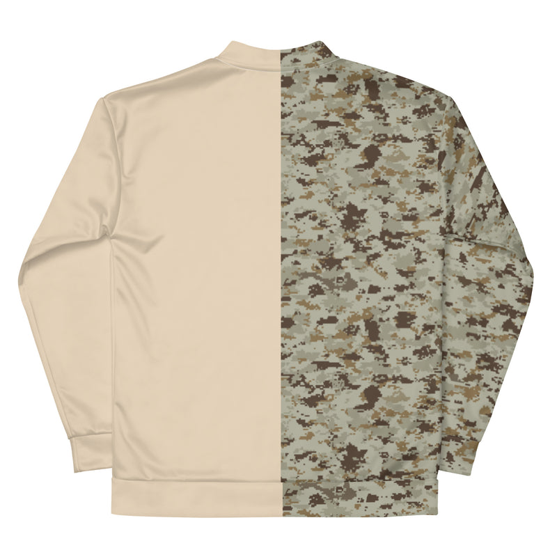 Champagne X Camo Unisex Bomber Jacket