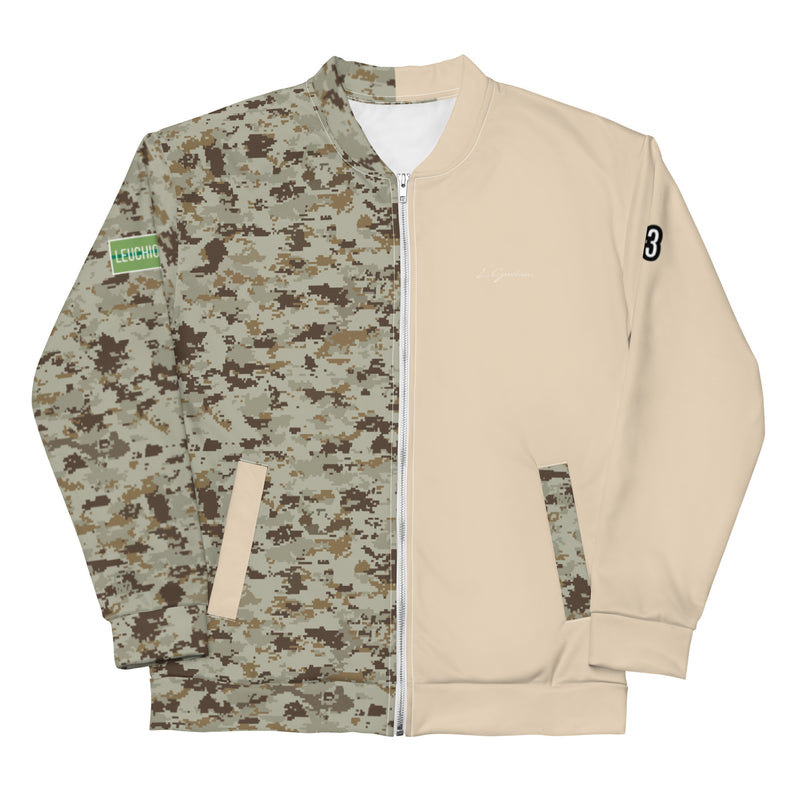 Champagne X Camo Unisex Bomber Jacket