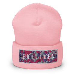 Pink Camouflage Cuffed Beanie