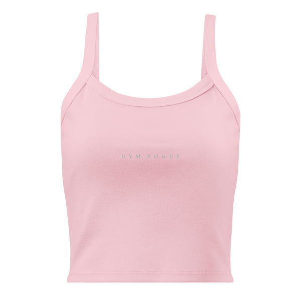 GYM VOGUE Micro-rib Tank Pink