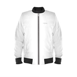 Signature Luxe Satin Bomber - Ice