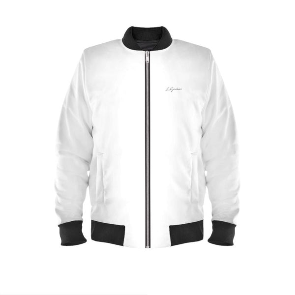 Signature Luxe Satin Bomber - Ice